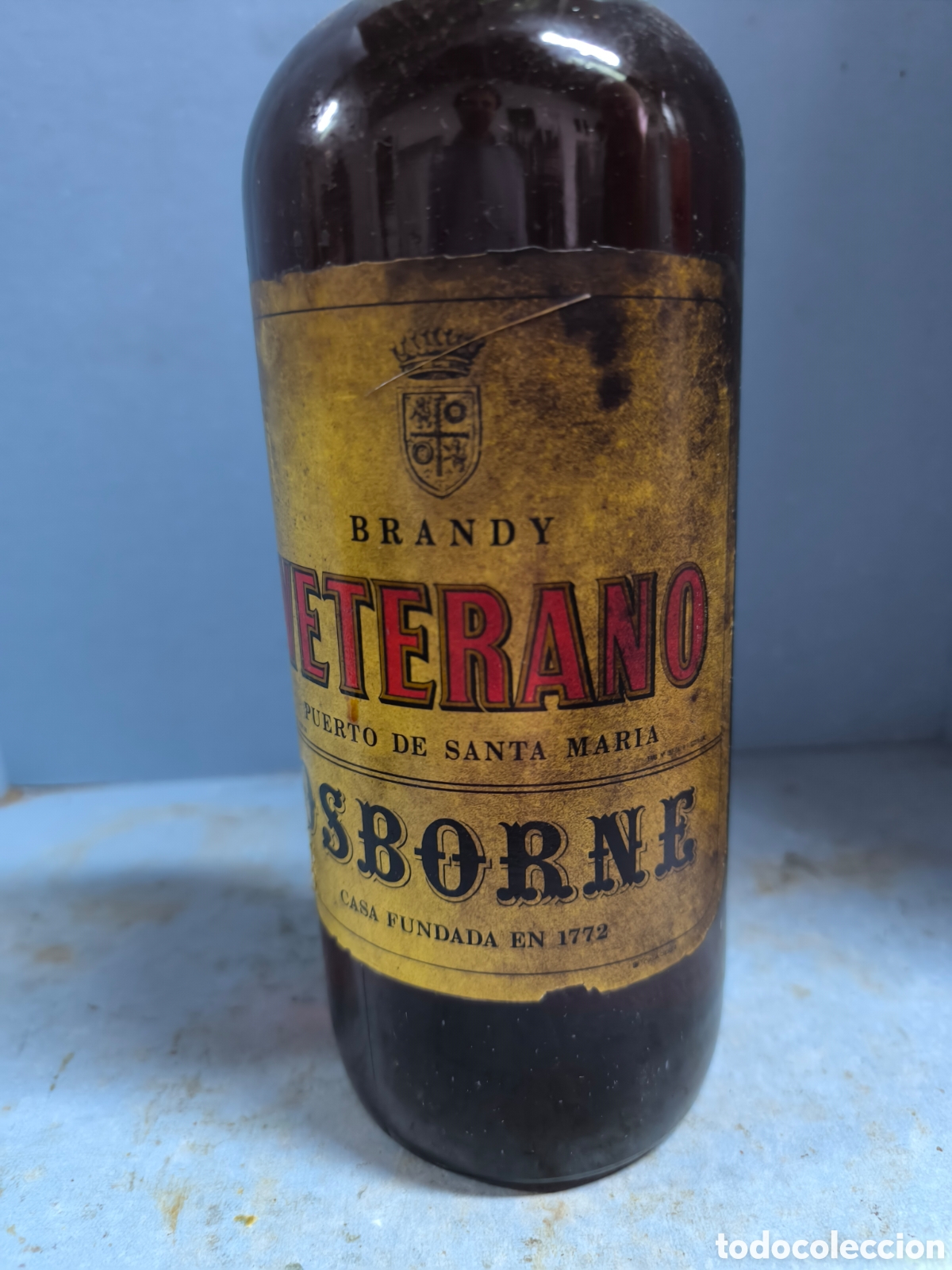 Botellas antiguas: BRANDY VETERANO OSBORNE - Foto 2