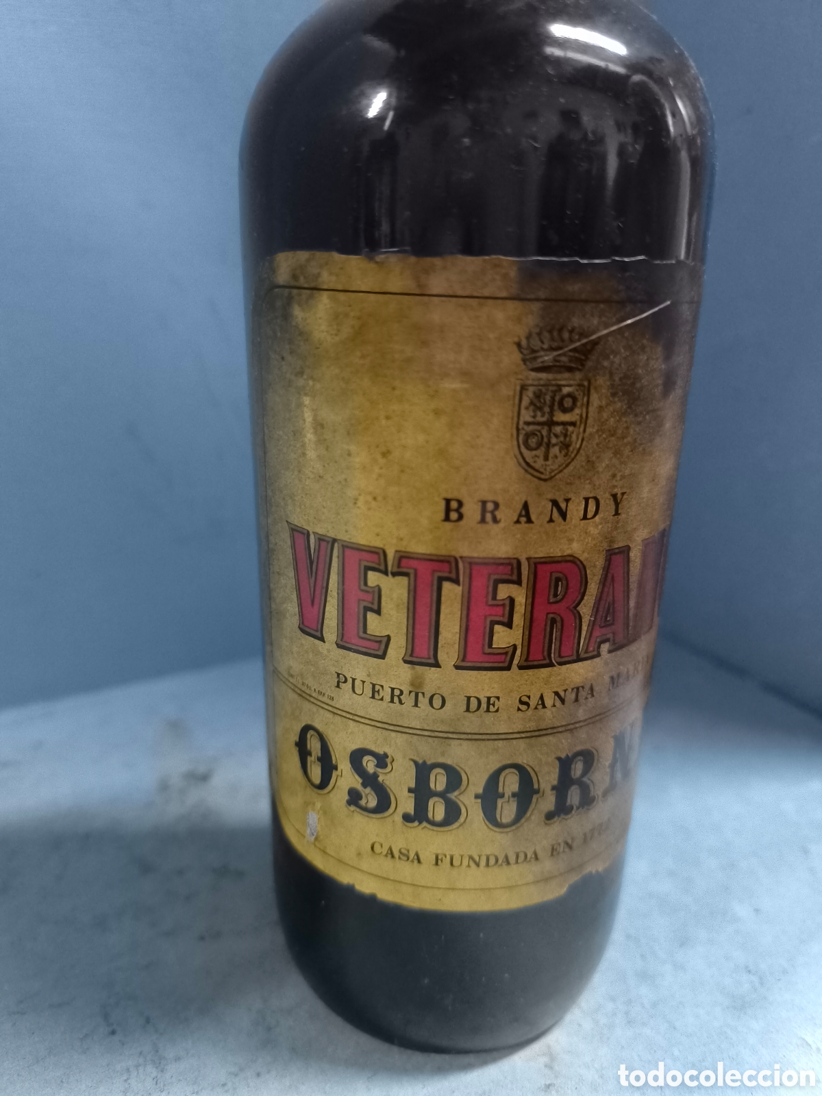 Botellas antiguas: BRANDY VETERANO OSBORNE - Foto 4