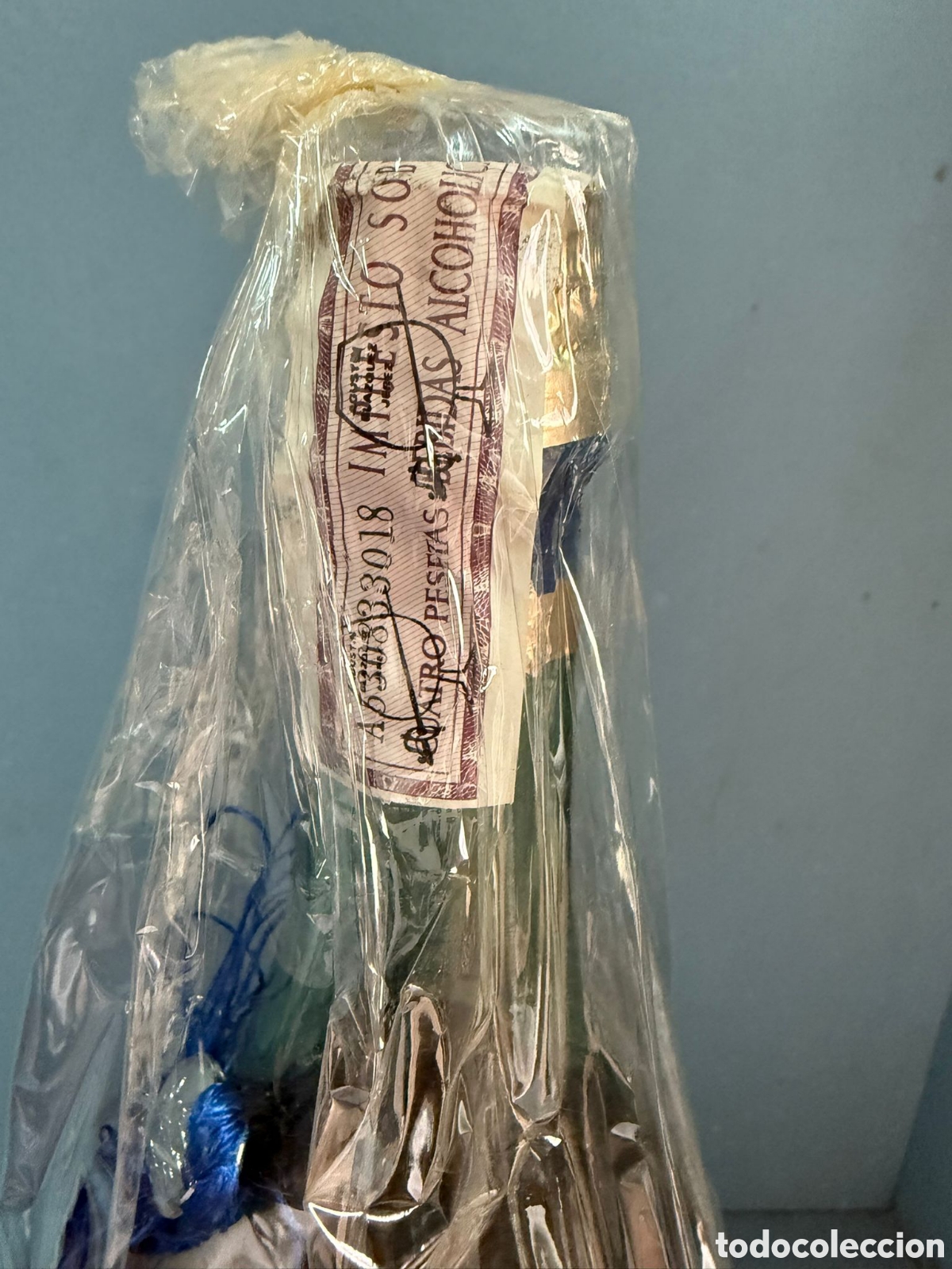 Botellas antiguas: PONCHE BLAZQUEZ. BODEGAS AGUSTIN BLAZQUEZ. - Foto 5