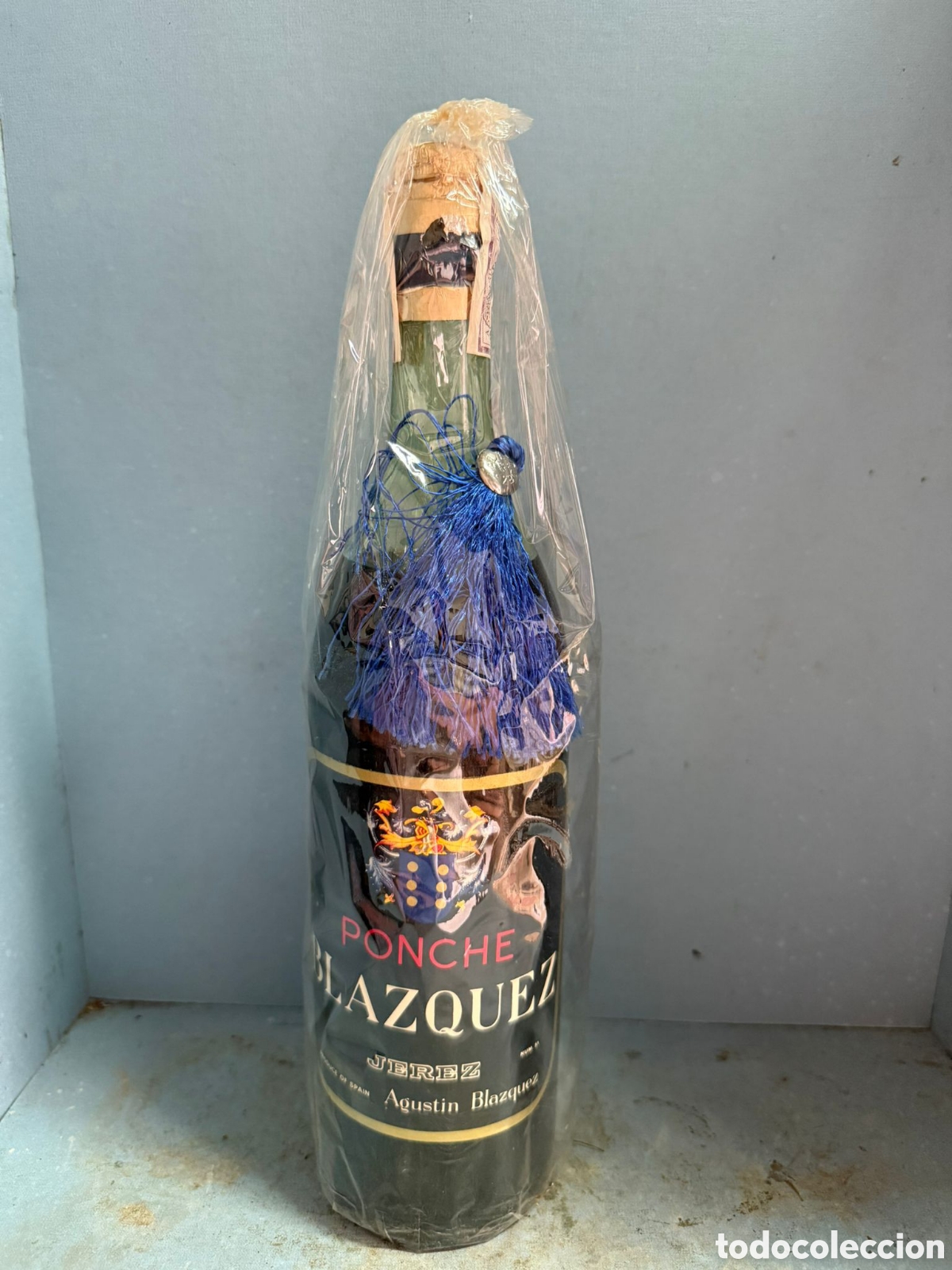 Botellas antiguas: PONCHE BLAZQUEZ. BODEGAS AGUSTIN BLAZQUEZ. - Foto 6