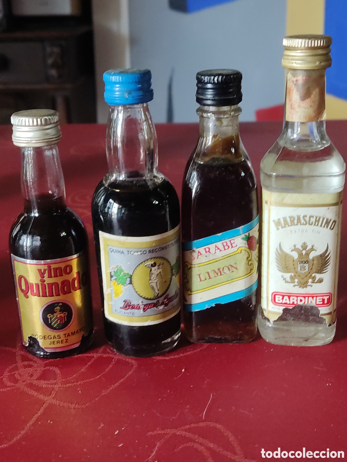 Botellas antiguas: 13 botellines cristal de licores - Foto 3