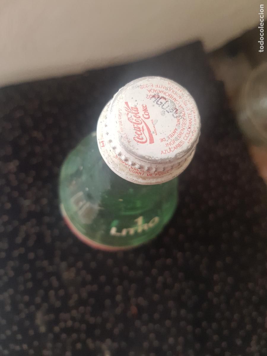 Botellas antiguas: COCA -COLA ,1 LITRO TODO ORIGINAL - Foto 4