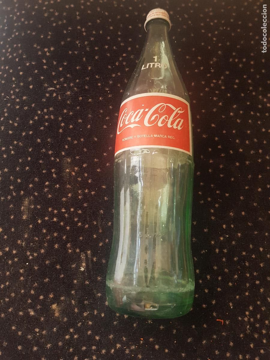 Botellas antiguas: COCA -COLA ,1 LITRO TODO ORIGINAL - Foto 1