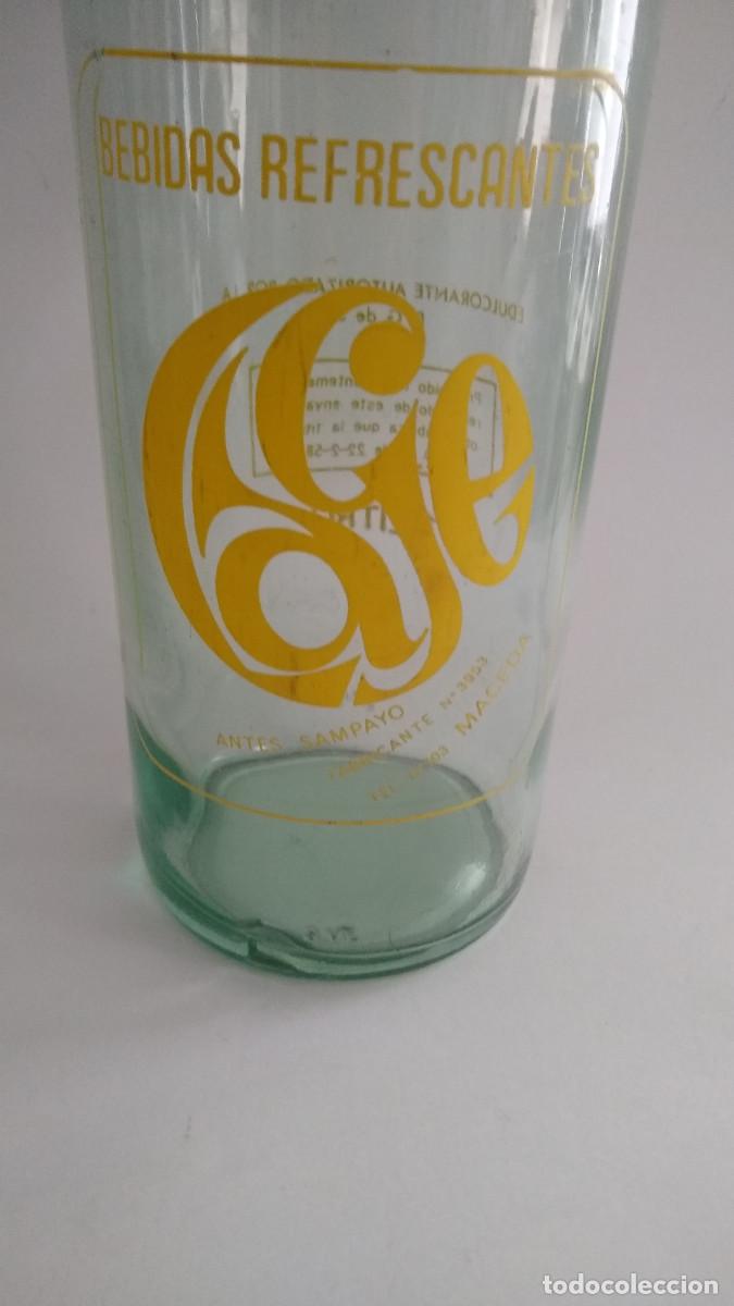 Botellas antiguas: Botella 1l Bebidas refrescantes Cage Maceda - Foto 1