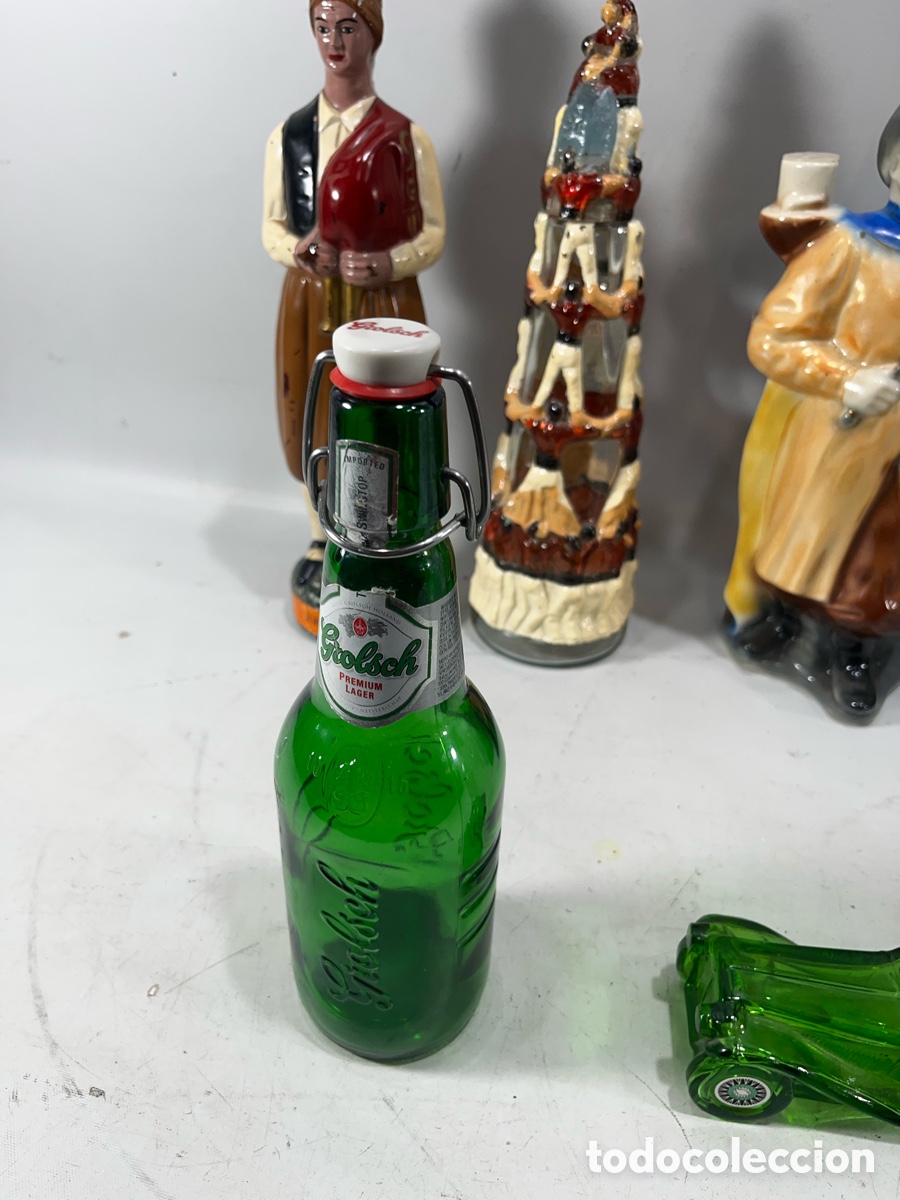 Botellas antiguas: LOTE DE DIFERENTES BOTELLAS DE CRISTAL - Foto 12
