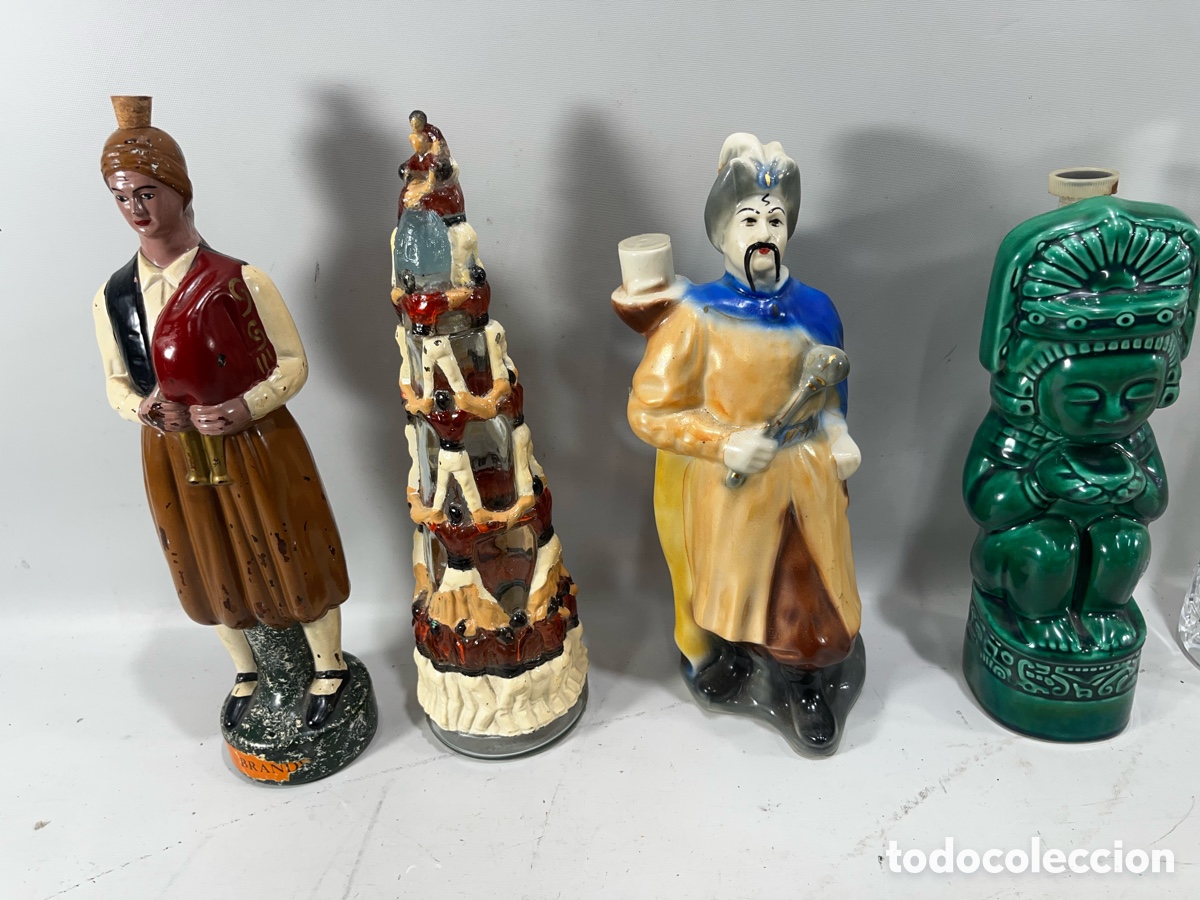 Botellas antiguas: LOTE DE DIFERENTES BOTELLAS DE CRISTAL - Foto 13