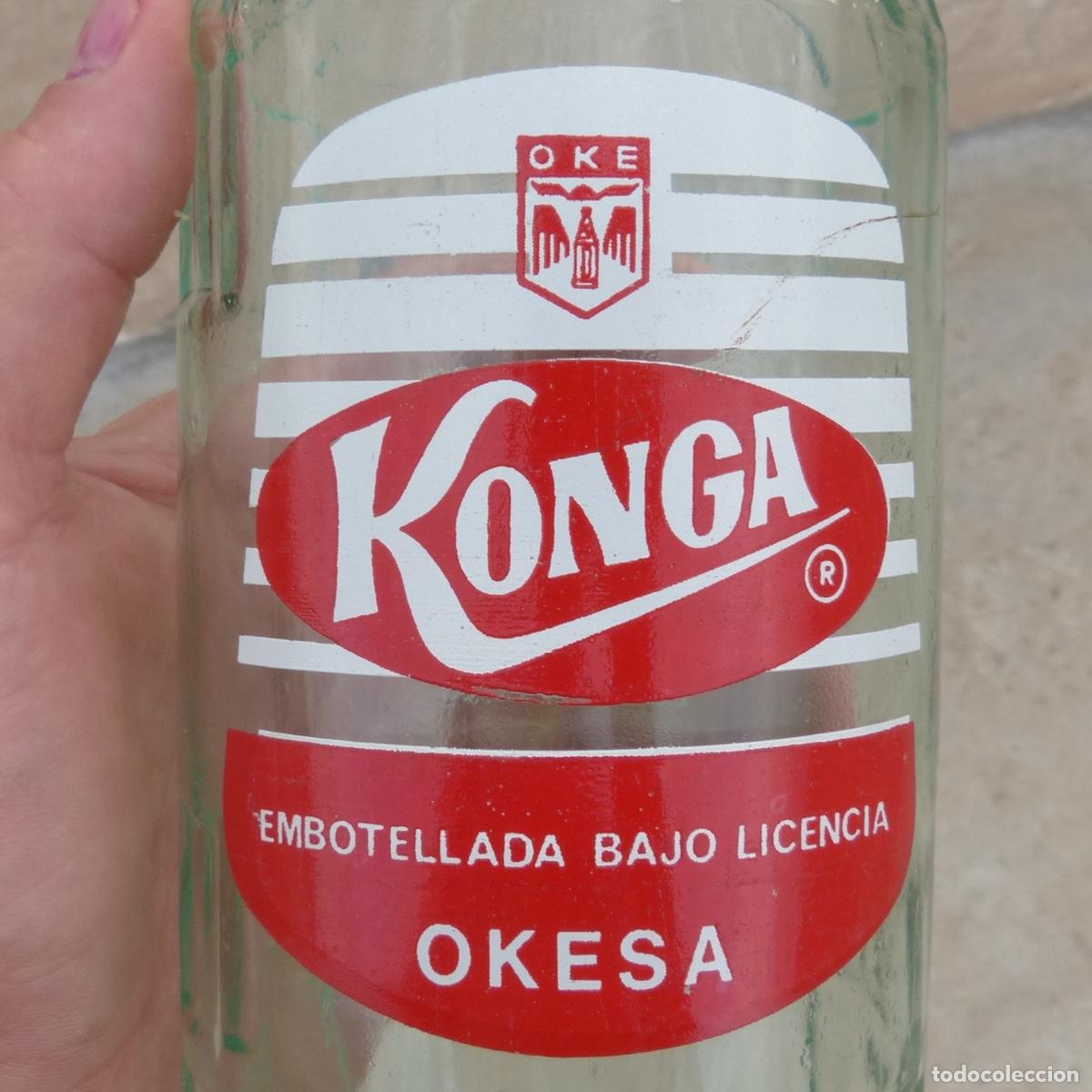 Botellas antiguas: Botella de gaseosa, Konga, Okesa, litro. - Foto 2