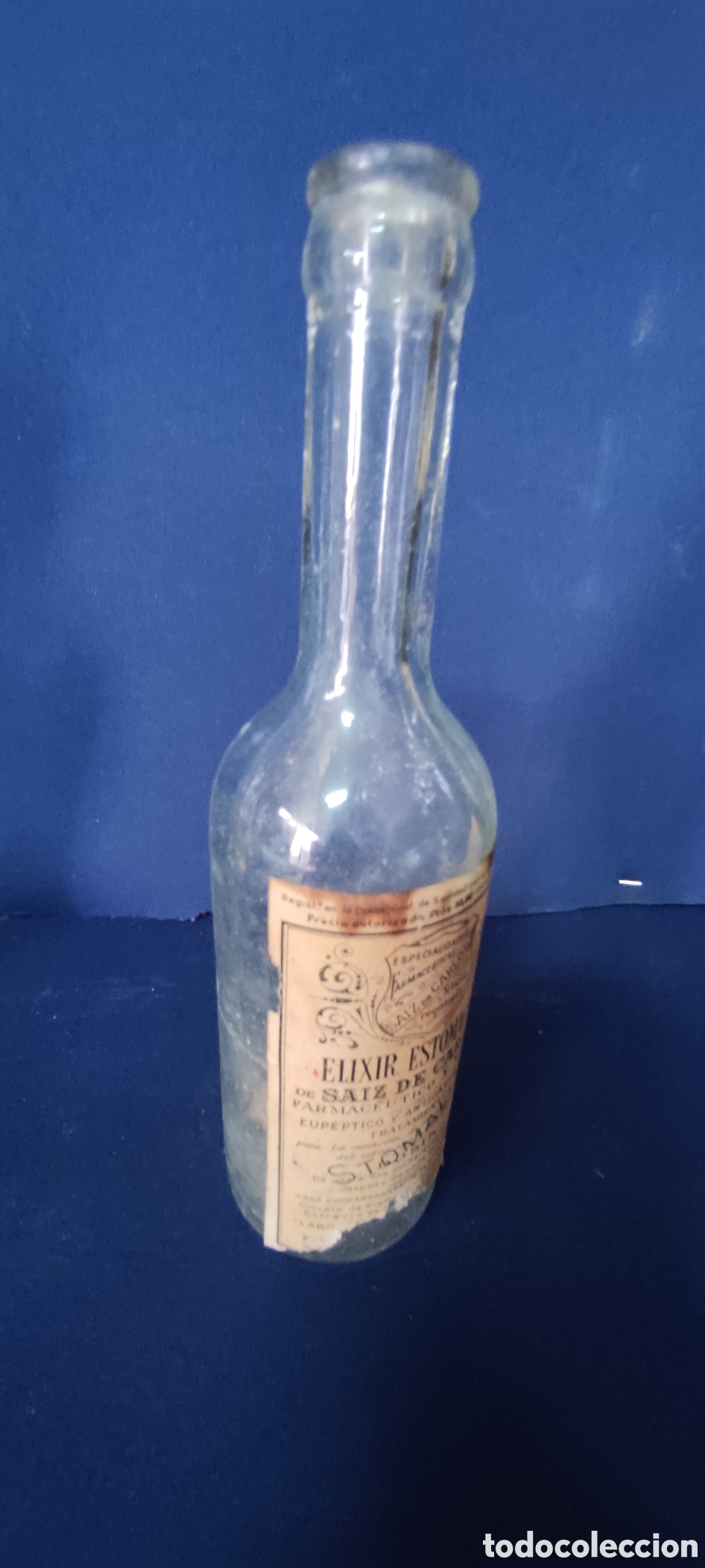 Botellas antiguas: Botella antigua elexur estomacal - Foto 3