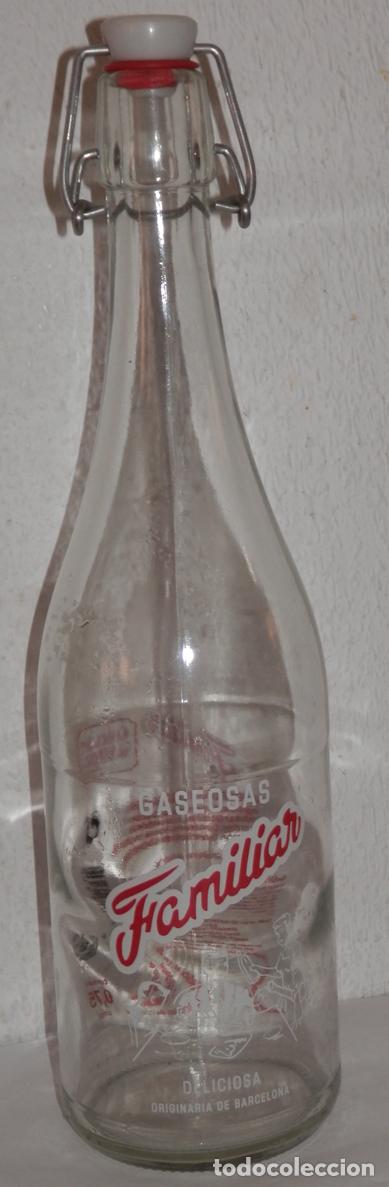 Botellas antiguas: BOTELLA DE LAS GASEOSAS FAMILIAR - Foto 2