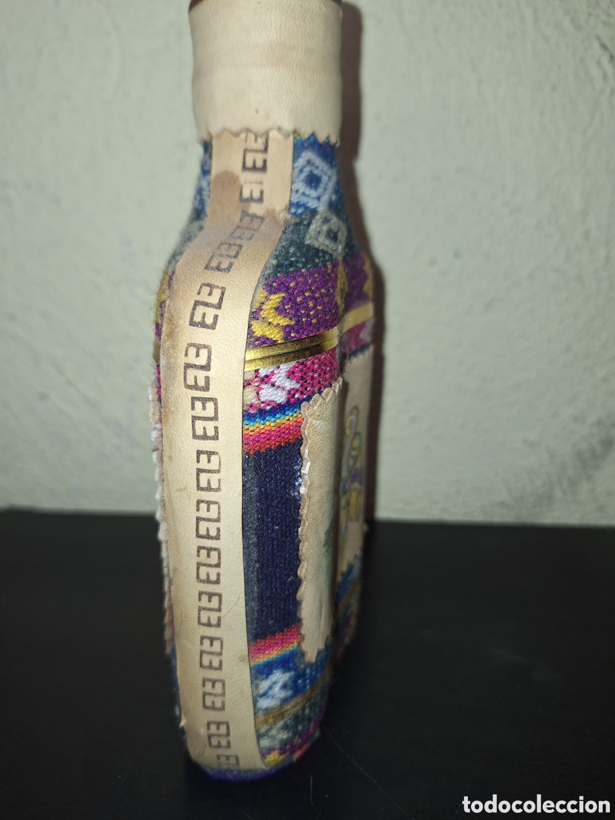 Botellas antiguas: Botella en forma de petaca .Venezuela - Foto 2