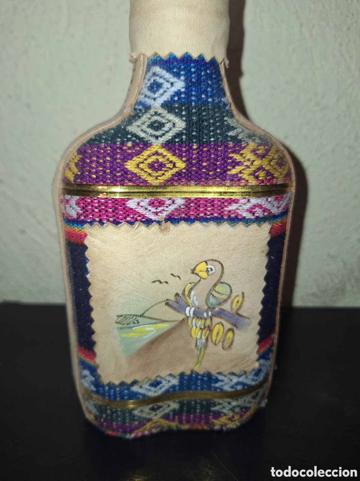 Botellas antiguas: Botella en forma de petaca .Venezuela - Foto 3
