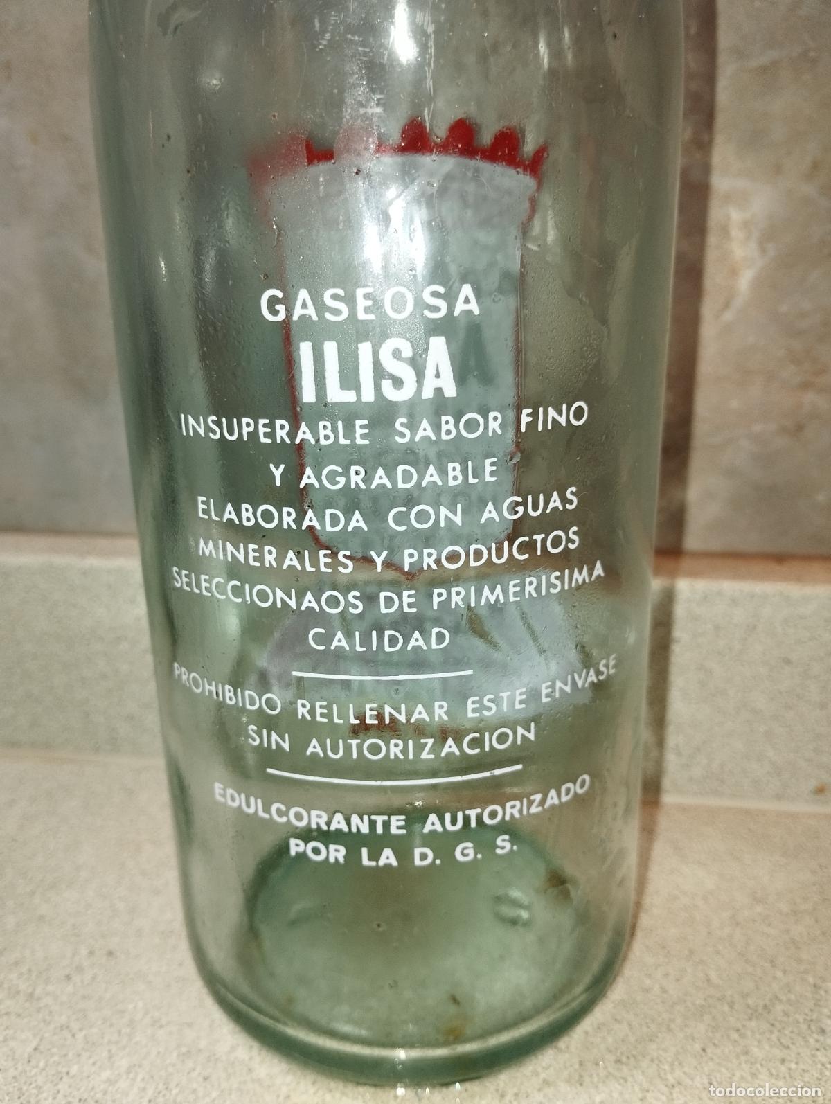 Botellas antiguas: BOTELLA DE GASEOSA ILISA CUENCA - Foto 2