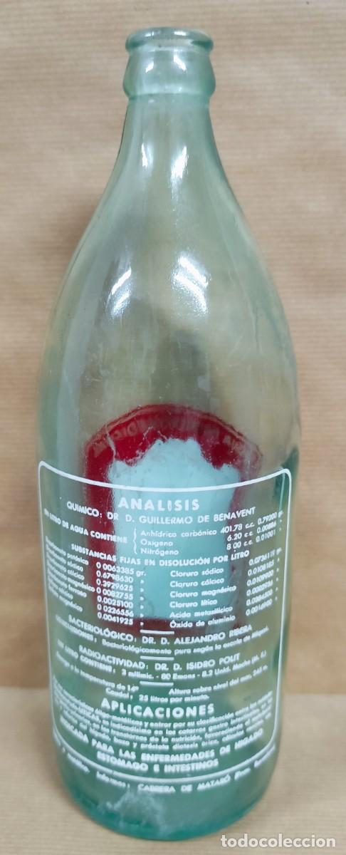 Botellas antiguas: BOTELLA AGUA DE CABRERA - Foto 6