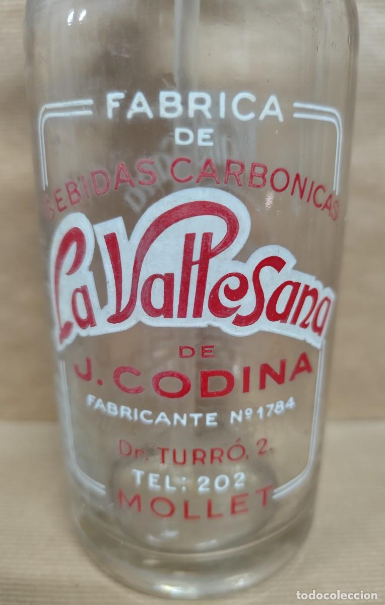 Botellas antiguas: Sif&oacute;n la Vallesana, Mollet de J. Codina - Foto 2