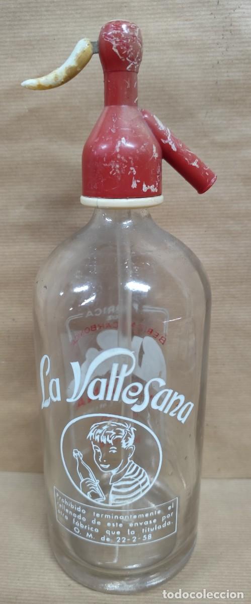 Botellas antiguas: Sif&oacute;n la Vallesana, Mollet de J. Codina - Foto 5