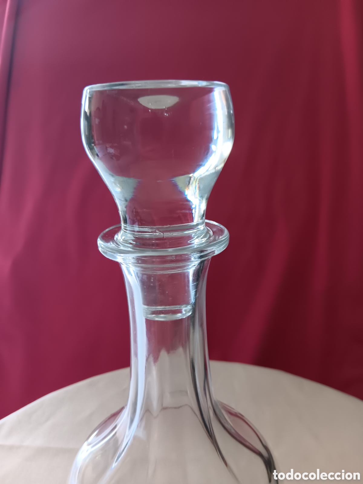 Botellas antiguas: BOTELLA DE CRISTAL TALLADA - Foto 2