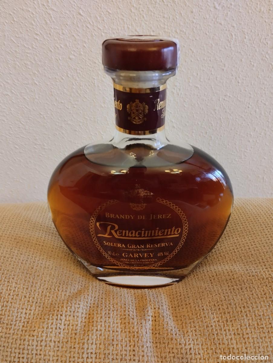 Botellas antiguas: Botella Brandy de Jerez Renacimiento - Foto 5