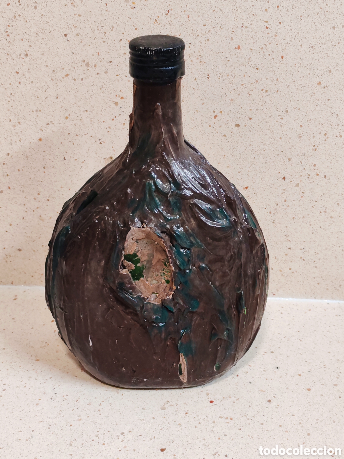 Botellas antiguas: Botella aguardiente de cerezas firsch - Foto 2