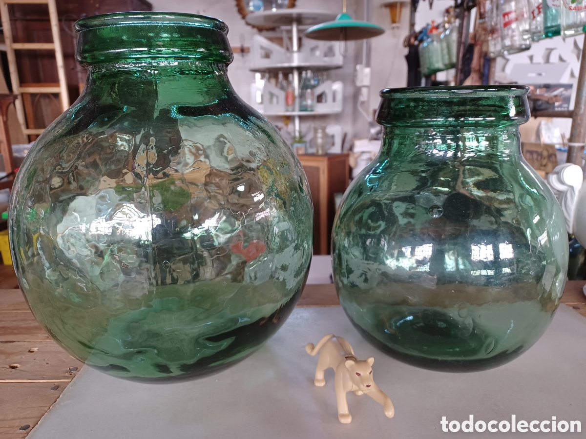 Botellas antiguas: Garrafas de boca ancha. - Foto 1