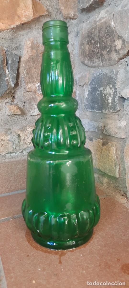 Botellas antiguas: Botella muy antigua verde - Foto 3
