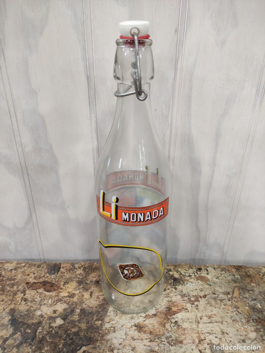 Botellas antiguas: Botella limonada an&iacute;s del mono - Foto 2