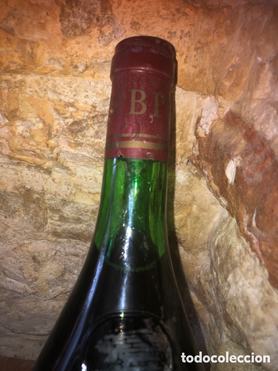 Botellas antiguas: Antigua botella vino pe&ntilde;ascal (rosado ) - Foto 2
