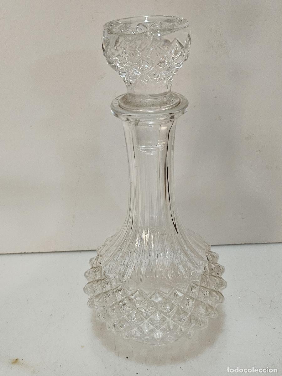 Botellas antiguas: botella de cristal de licor - Foto 1