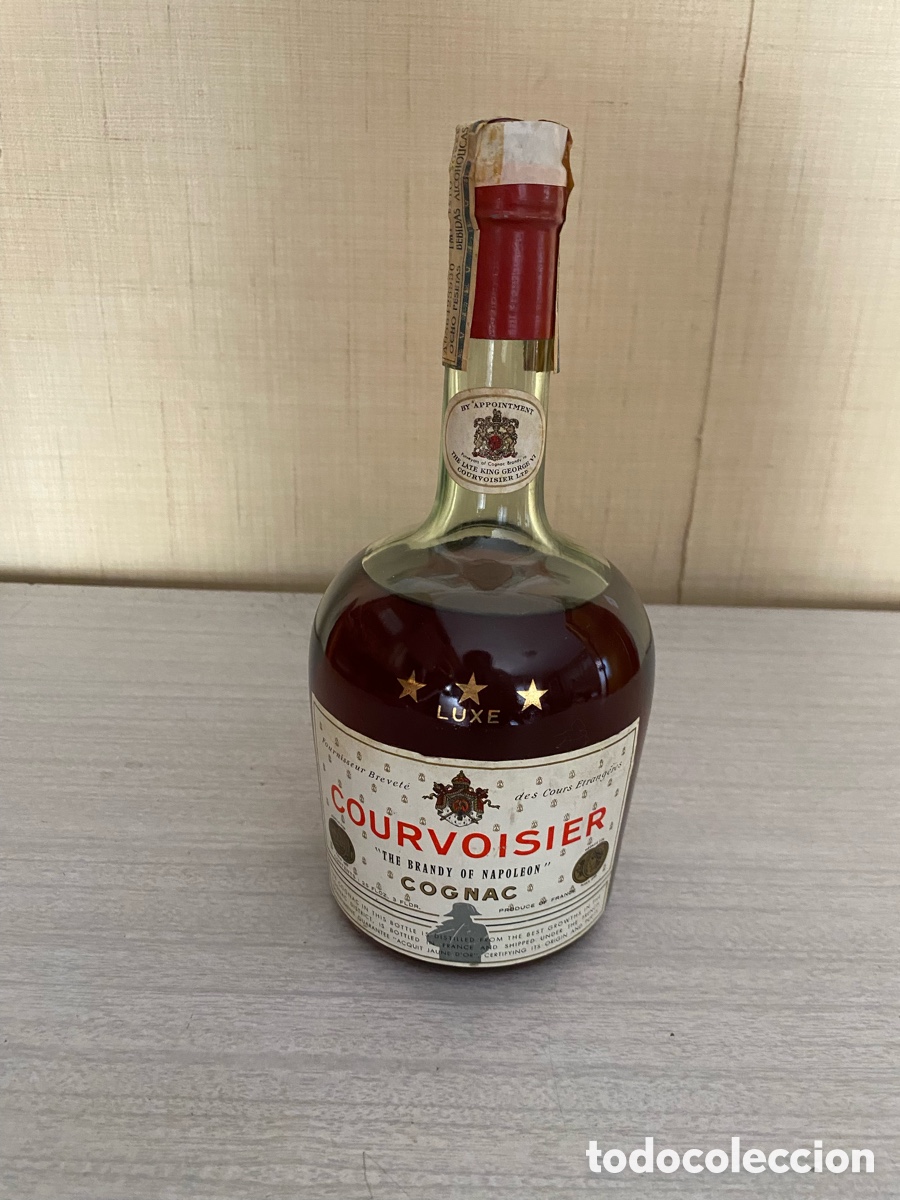 Botellas antiguas: Botella co&ntilde;ac Courvoisier - Foto 2