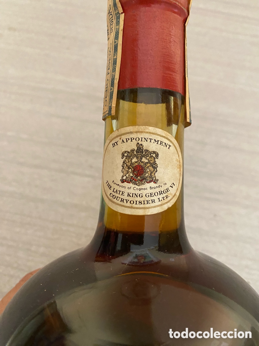 Botellas antiguas: Botella co&ntilde;ac Courvoisier - Foto 3