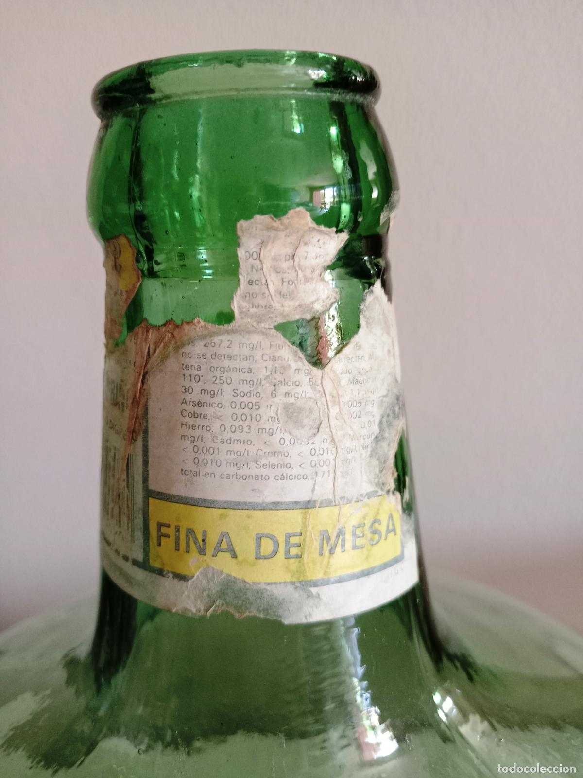 Botellas antiguas: Garrafa 10 litros Agua Solan de Cabras Cuenca - Foto 5