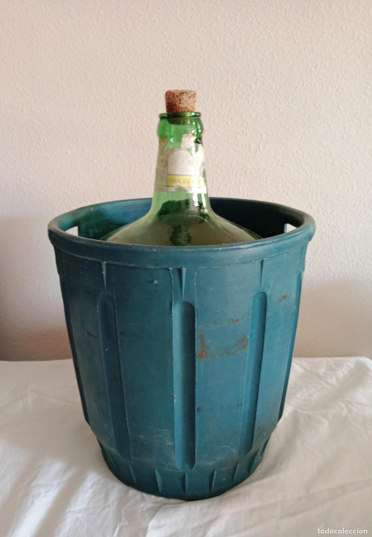 Botellas antiguas: Garrafa 10 litros Agua Solan de Cabras Cuenca - Foto 9
