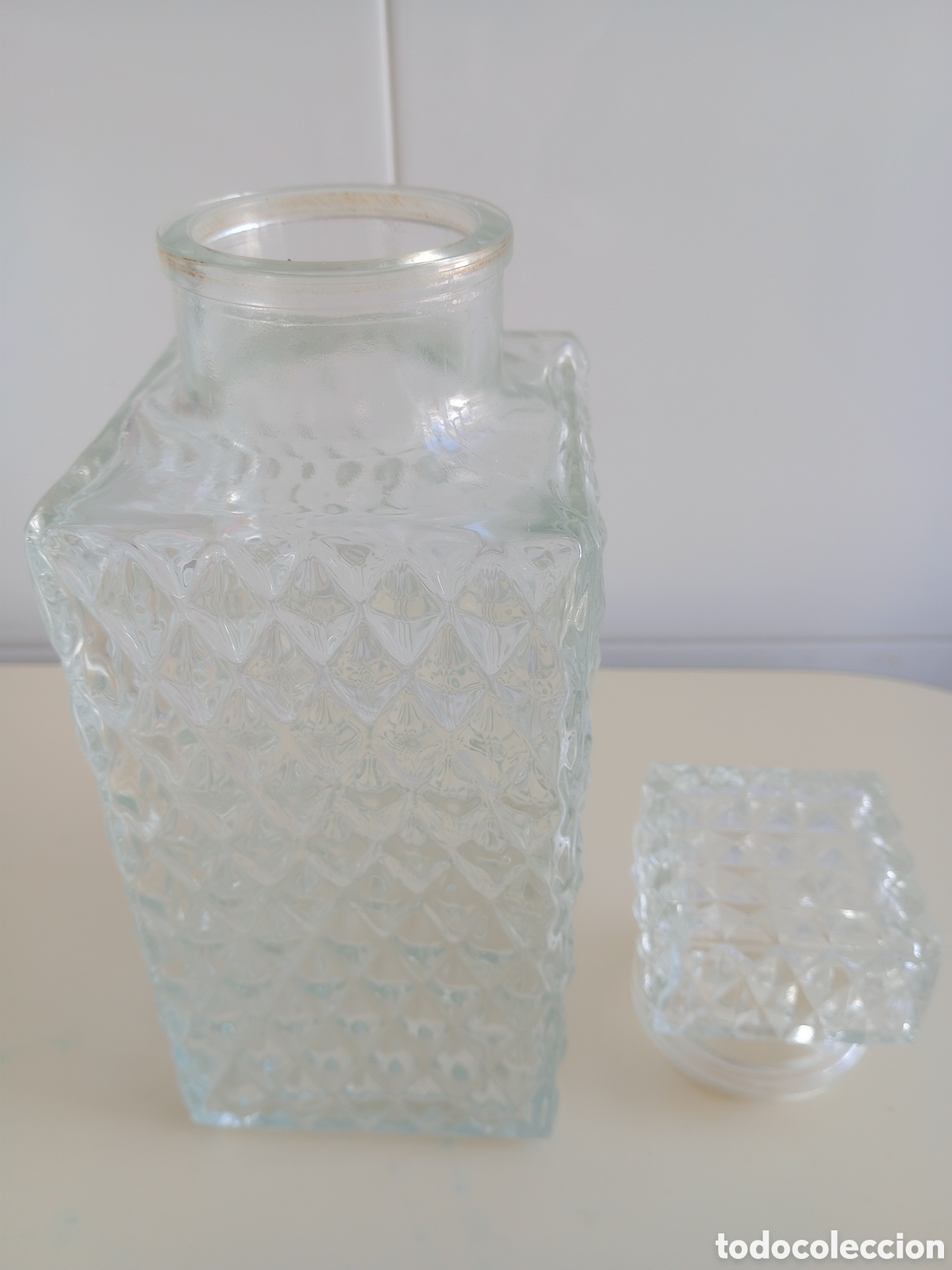 Botellas antiguas: Licorera de cristal vintage - Foto 2
