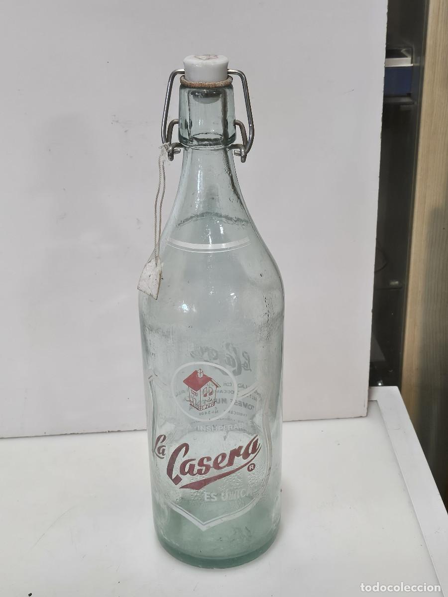 Botellas antiguas: botella de gaseosa la casera - Foto 1