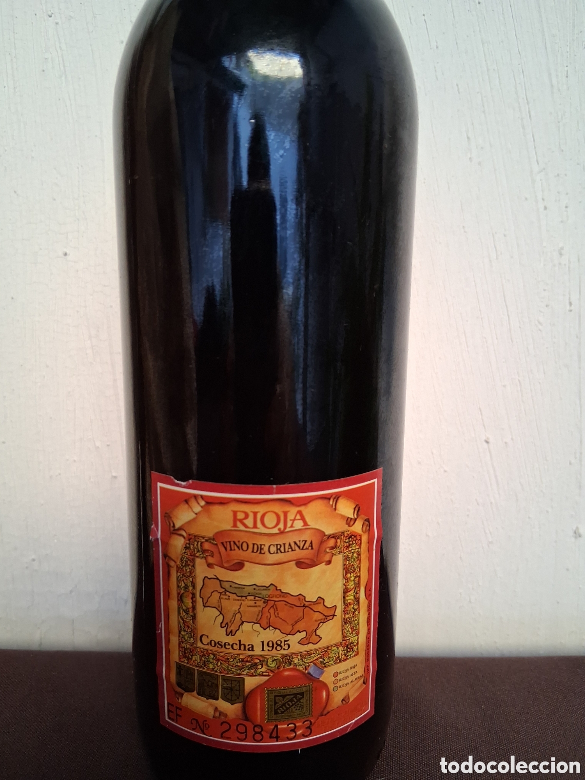 Botellas antiguas: Botella vino Rioja cosecha 1985 - Foto 3