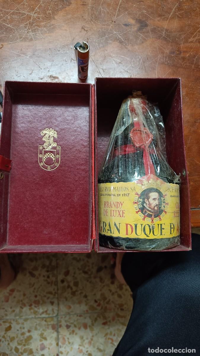 Botellas antiguas: Brandy de Jerez gran duque de Alba - Foto 2