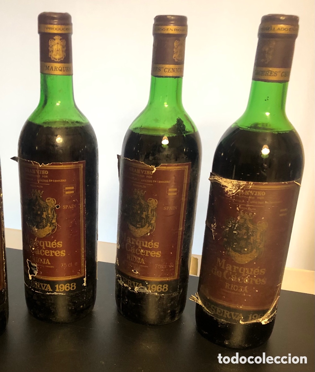 Botellas antiguas: Reserva 1968 MARQUES DE C&Aacute;CERES - Foto 1
