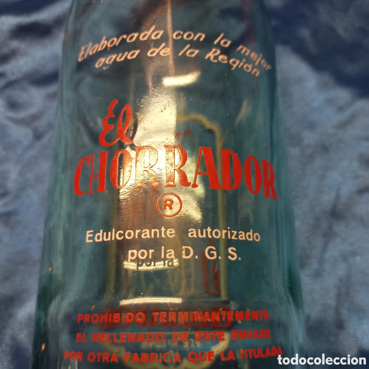 Botellas antiguas: BOTELLA GASEOSA EL CHORRADOR - Foto 3