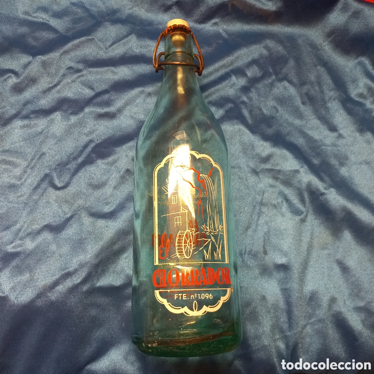 Botellas antiguas: BOTELLA GASEOSA EL CHORRADOR - Foto 1