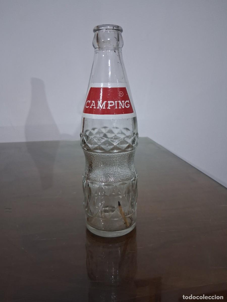 Botellas antiguas: Botella de gaseosa refresco Camping - Foto 1