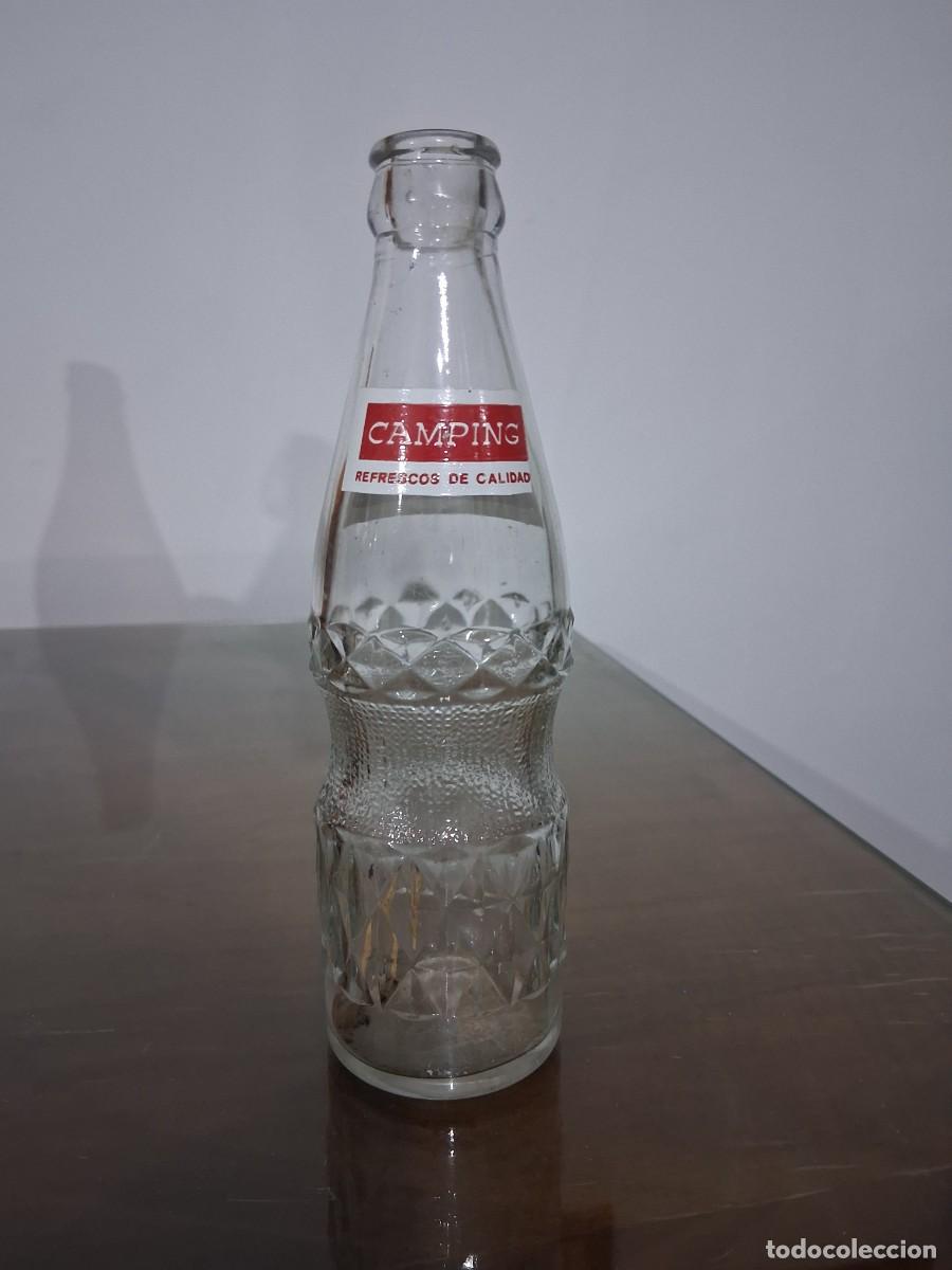 Botellas antiguas: Botella de gaseosa refresco Camping - Foto 2