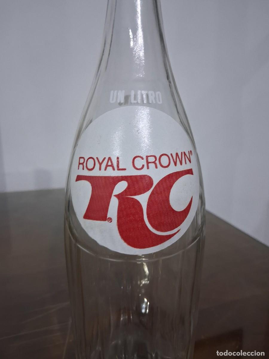 Botellas antiguas: Botella de refresco 1 litro Royal Crown - Foto 2