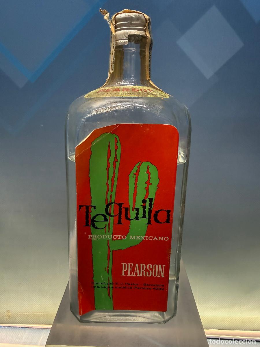 Botellas antiguas: Botella de Tequila Pearson - Foto 1