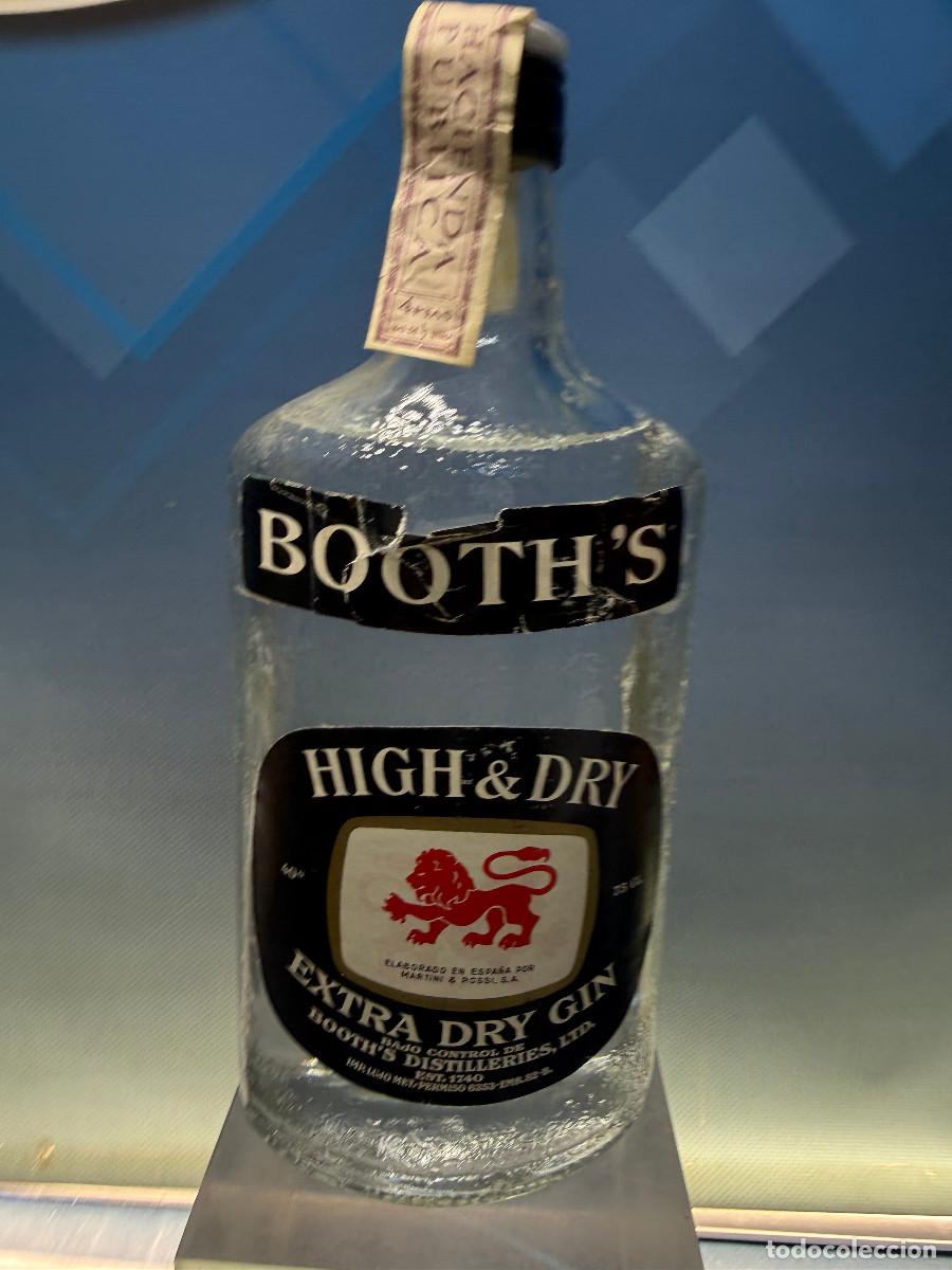 Botellas antiguas: Botella Booths High&Dry - Foto 1