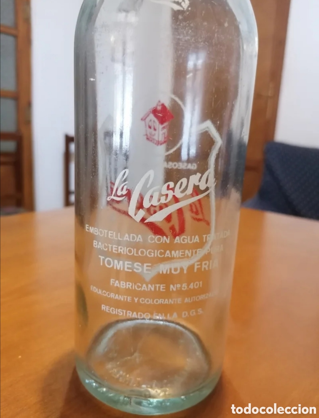 Botellas antiguas: Botella antigua de &rdquo;La Casera&rdquo;. - Foto 3