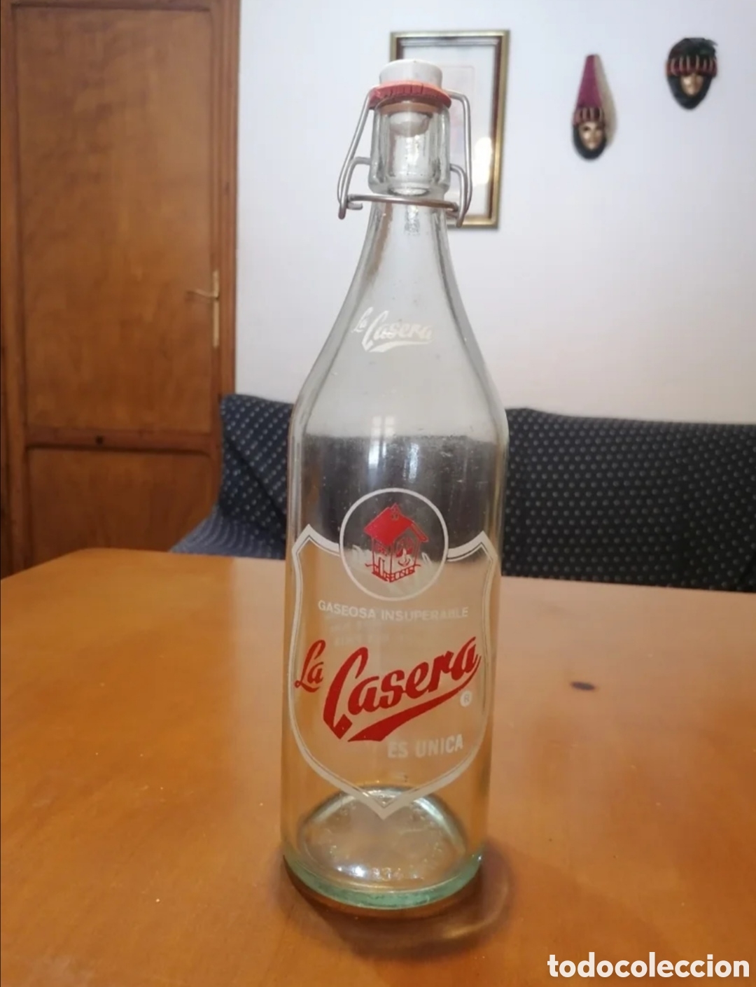 Botellas antiguas: Botella antigua de &rdquo;La Casera&rdquo;. - Foto 1