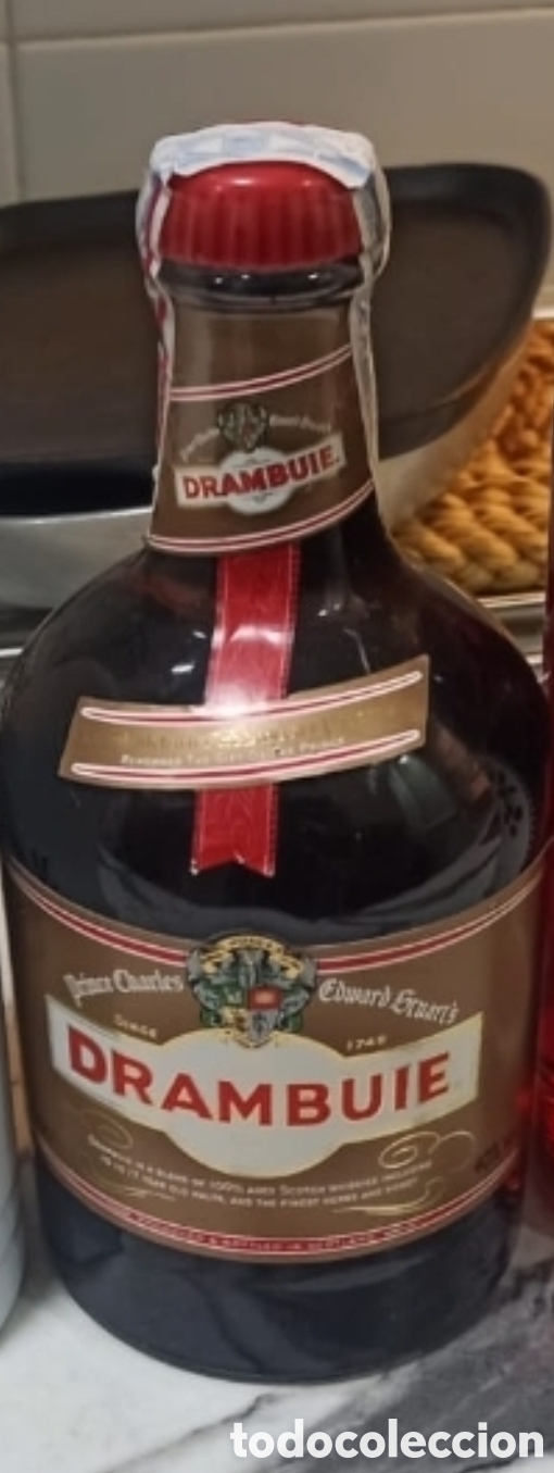 Botellas antiguas: Lote de 5 botellas de licor - Foto 4