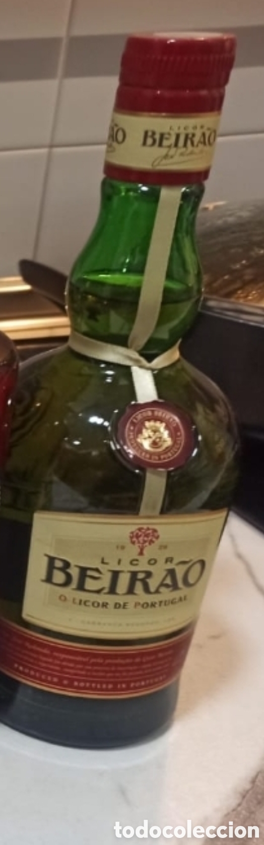Botellas antiguas: Lote de 5 botellas de licor - Foto 6