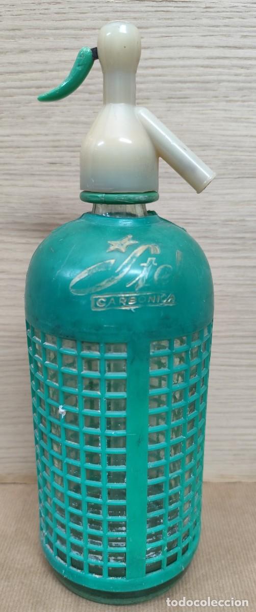 Botellas antiguas: Sif&oacute;n carb&oacute;nica Stel - Foto 1