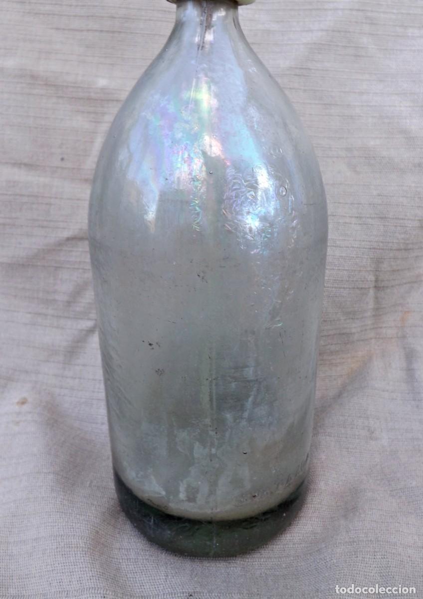 Botellas antiguas: ANTIGUO SIFON CON CABEZA DE PLOMO - Foto 8