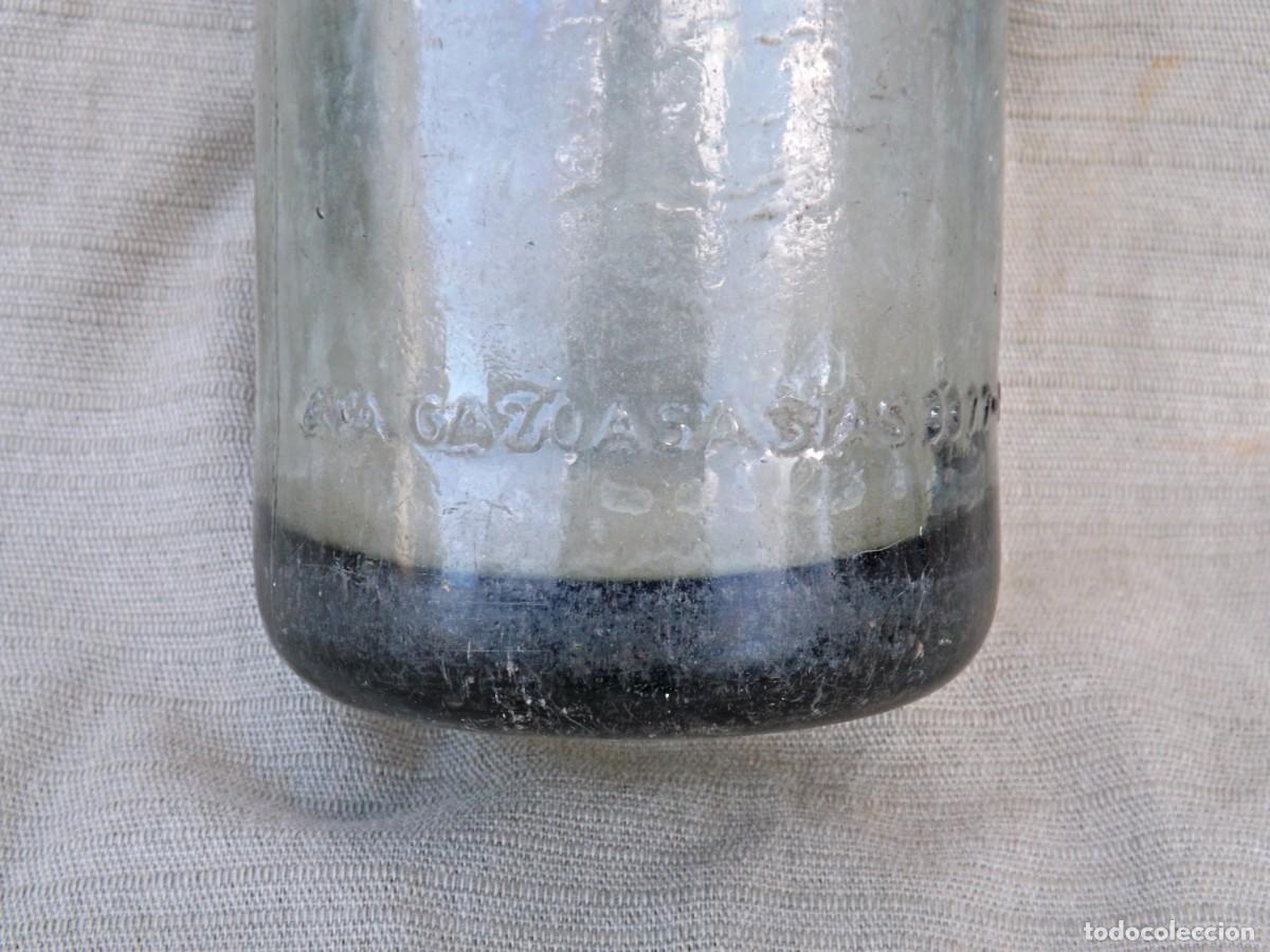 Botellas antiguas: ANTIGUO SIFON CON CABEZA DE PLOMO - Foto 9